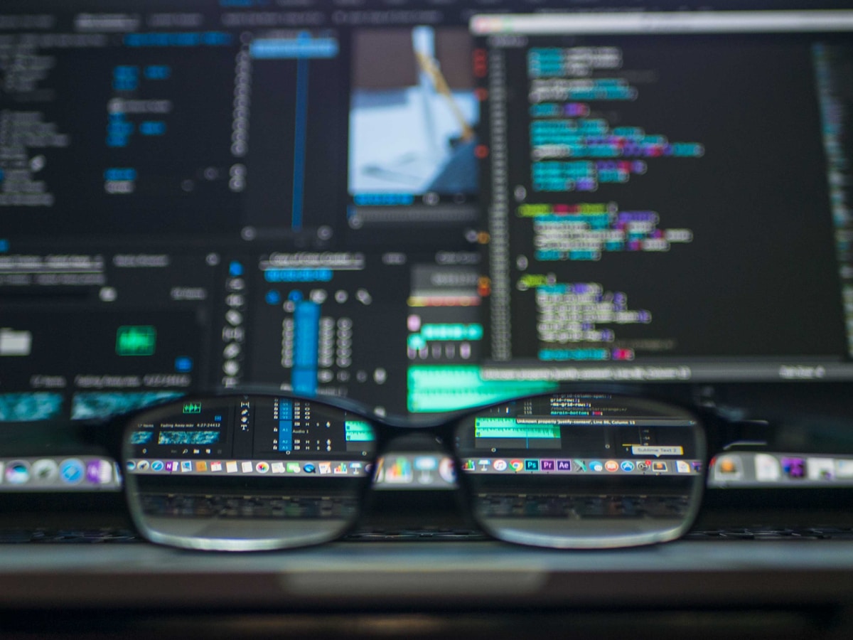 Lines of code on a monitor