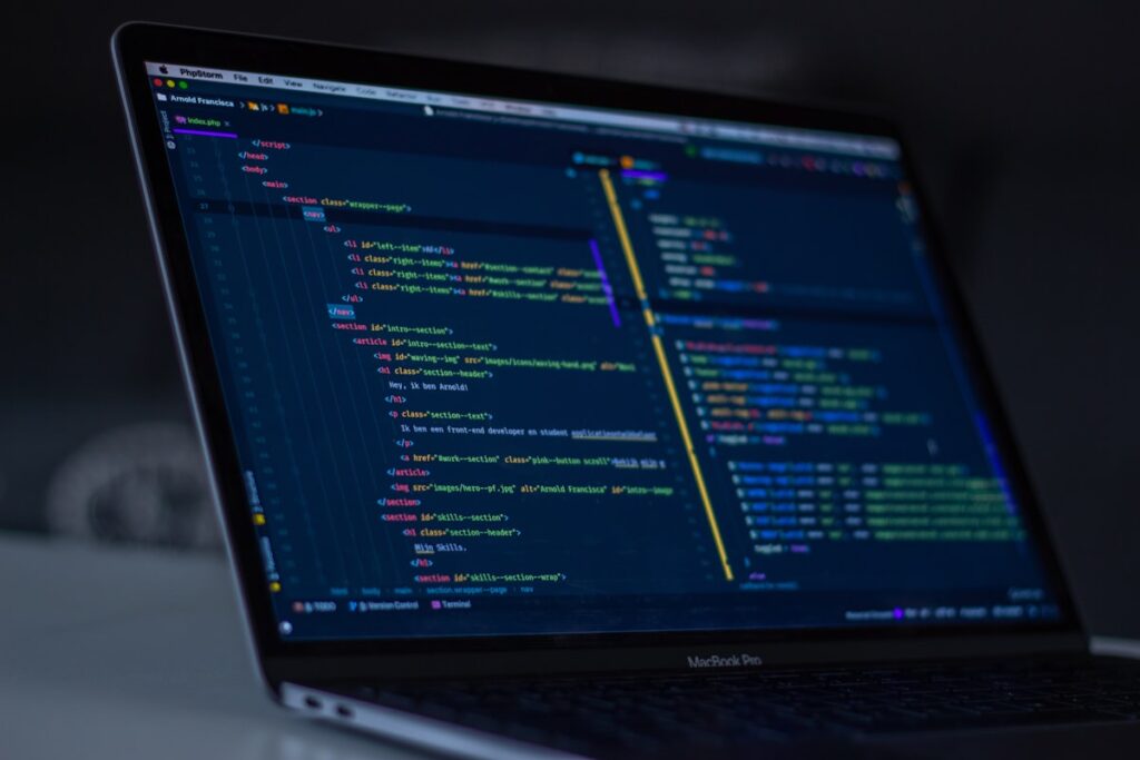Developer writing AI prompts on a code editor